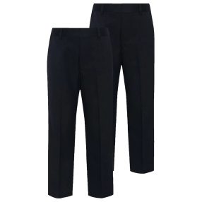 Navy blue Trousers for Boys (regular fit)  