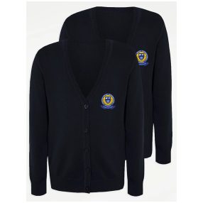 Navy blue Girls' Cardigan 
