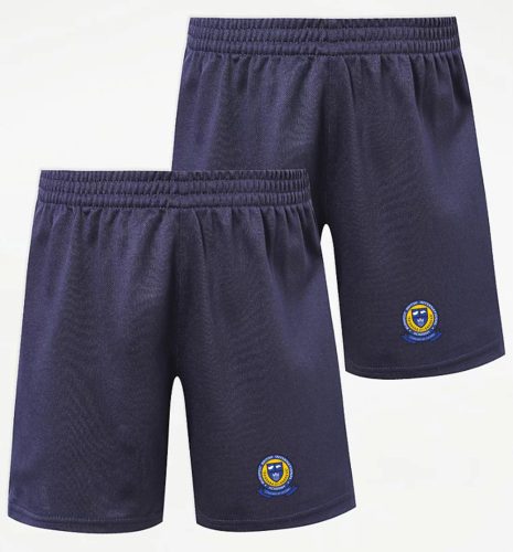 Navy blue shorts for PE (unisex)