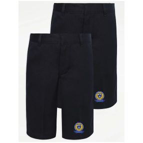 Navy Boys School Shorts  Slim Leg 