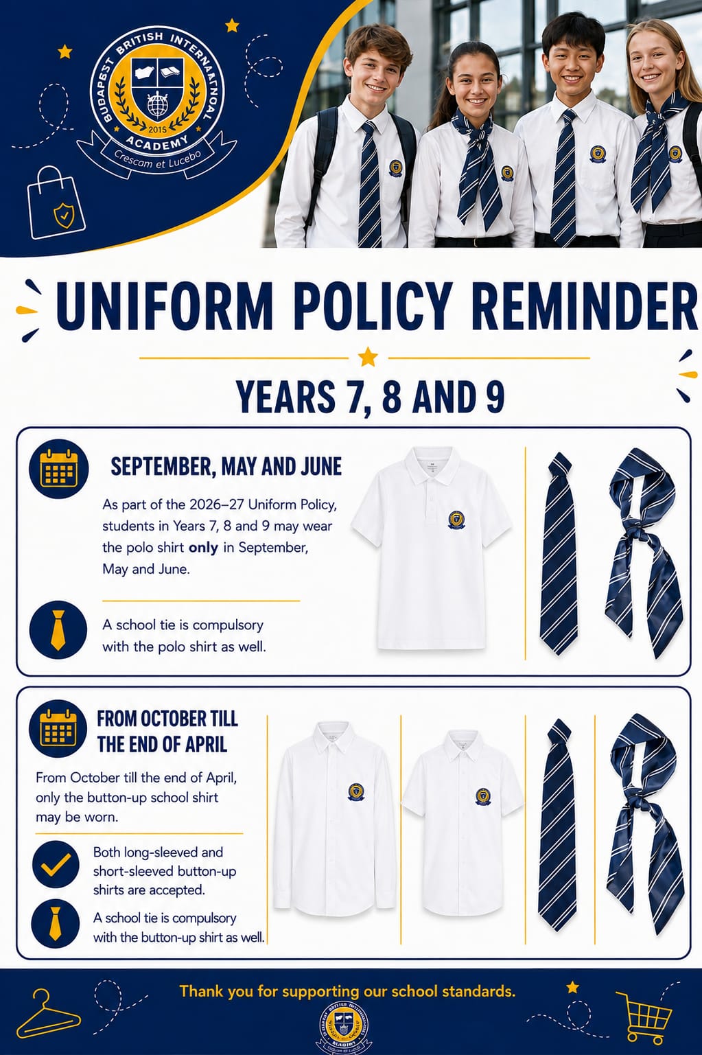 POLO-Shirt Policy Year 7, 8 and 9