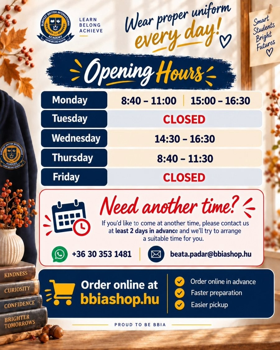 OPENING HOURS
